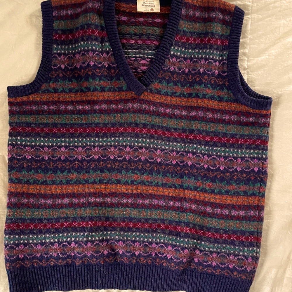 Handmade Wool Sweater Vest from Scotland